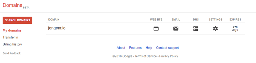 Google Domains purchase page