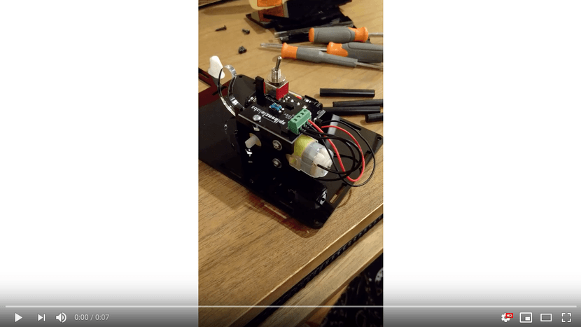 Link to youtube video of machine functionality