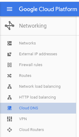 Cloud DNS of GCP