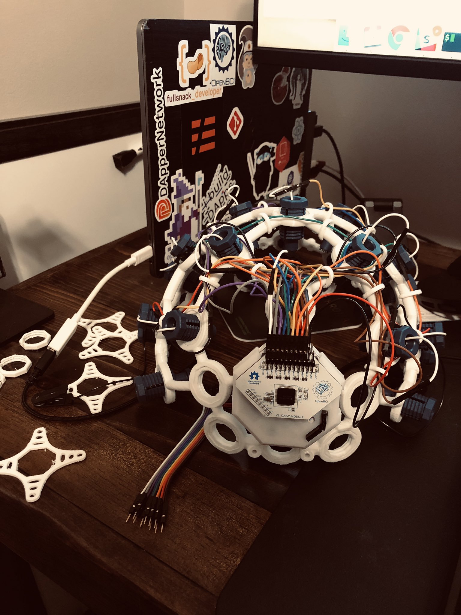 Completed OpenBCI Ultracortex EEG Headset